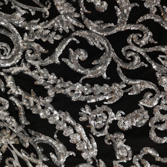 Silver and black sequin mermaid dress - Picture 7 of 7